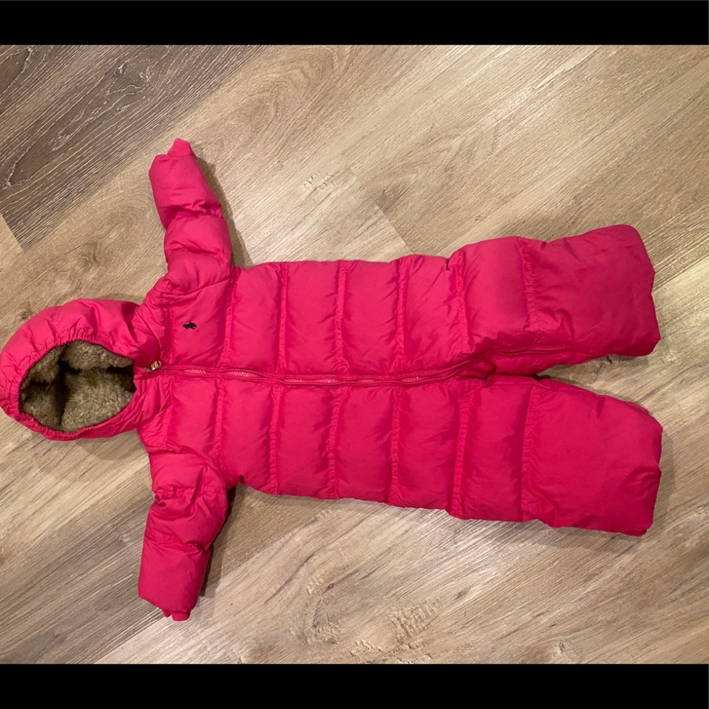 Baby Girls Snowsuit - Down and Faux Fur